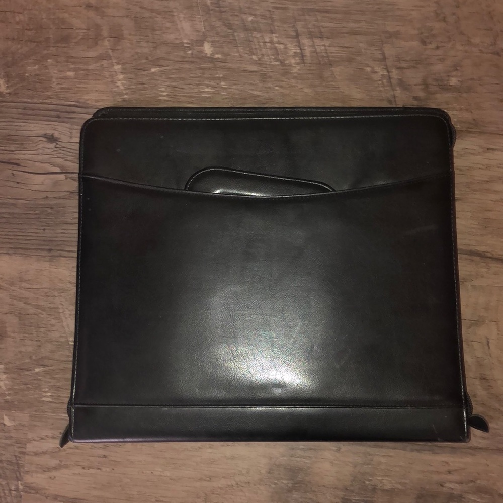 Black portable business bag